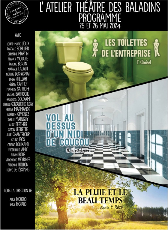 Affiche des spectacles de la saison 2024