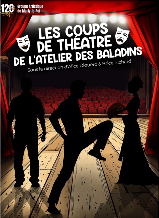 Affiche des spectacles de l'Atelier Théâtre des Baladins, saison 2025