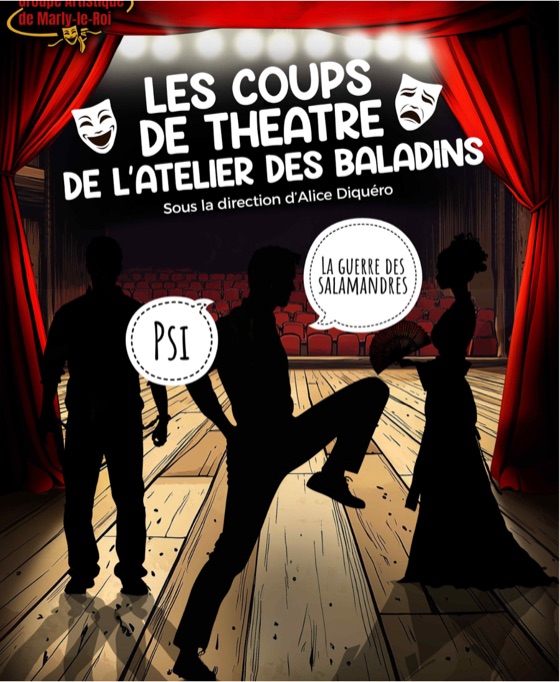 Affiche des spectacles PSI et La Guerre des Salamandres